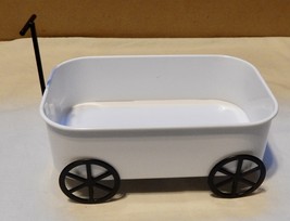 Mini Pumpkin Cart Metal  7&quot; x 4 1/2&quot; x 3&quot; Fall Or Halloween Table Decor 265H - £7.70 GBP