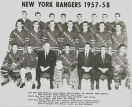 New York Rangers 1957-58 Team Ny 8X10 Photo Hockey Nhl Picture - £3.94 GBP