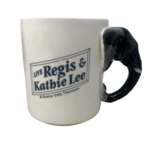 VTG Live Regis &amp; Kathie Lee Elephant Handle Mug USA Buena Vista Television - $79.19