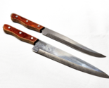 Vintage MAXAM STEEL Carving &amp; Chef Knife Set - Orig. Box, Wood Handles F... - $27.61