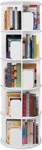 Nisorpa 5-Tier Rotating Bookshelf, 360 Display Floor Standing Bookcase Storage - £166.25 GBP