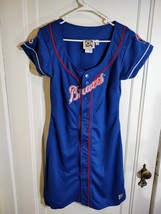 Atlanta Braves Jersey Dress Womens Medium Blue Cooperstown Collection Ca... - $29.09