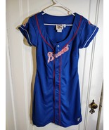 Atlanta Braves Jersey Dress Womens Medium Blue Cooperstown Collection Ca... - $40.01 CAD