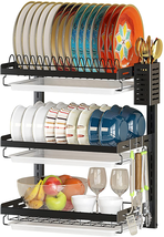 Wall Mounted Dish Drying Rack, 3 Tier Stainless Steel Hanging Dish Drain - €114,75 EUR