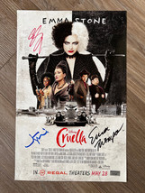 Autographed signed Cruella Movie Poster 11x17 - Emma Stone , Emma Thomps... - £397.96 GBP