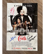 Autographed signed Cruella Movie Poster 11x17 - Emma Stone , Emma Thomps... - $684.88 CAD