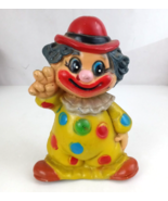 Vintage Justen Clown Banks Blow Mold Vinyl Circus Clown Hobo 7.25&quot; Bank - €6,78 EUR
