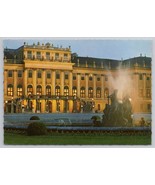 Vienna Austria The Majestic View Of Schoenbrunn Palace At Night Vintage ... - $14.45