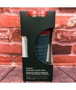 NEW Starbucks 2019 Holiday Christmas Reusable Cold Cups With Straws 24oz... - $27.23 CAD