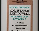 Baby Powder Pure Cornstarch Hypoallergenic w Aloe &amp; Vitamin E  9oz - £2.77 GBP