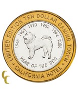 Sam Boyd&#39;s Las Vegas Gaming Token Year of the Dog 999 Fine Silver - $1,168.63 MXN
