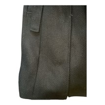 Vintage WE Black Wool Blend Belted Long Coat UK Size M Fitted Tailored Trench image 6