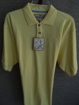 NWT $38. MENS PARDISE BLUE PIQUE KNIT POLO/GOLF SHIRT L - $14.84