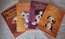 Lot of 4 Holly Webb Kitten Puppy Pet Rescue Family Chapter Story Books - £6.19 GBP