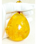 Impressive 42.7g Amber Pendant-Golden transparent color - $280.00