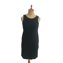 Donna Karan Essentials Made In Italy Women&#39;s Black Basic Dress Sleeveles... - £10.93 GBP