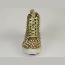 Mens High Top Shoes By FIESSO AURELIO GARCIA ,Spikes Rhine stones 2409 Gold image 3