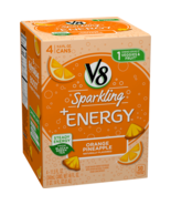 12 cans 11.5oz/can  V8 Sparkling +Energy, Orange Pineapple - $135.96 CAD