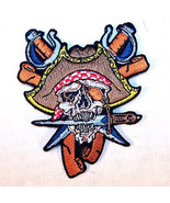 1 EMBROIDERED PIRATE PATCH P-388 iron on patches sew pirates matey sword... - $4.74