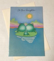 Vtg Unused To Our Daughter Birthday Card Frog 1983 American Greetings 937A - $13.50