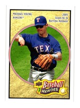 2008 Upper Deck Baseball Heroes #167 Michael Young Texas Rangers - £1.57 GBP
