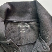 Royal Club 3-Button Men’s Black Polo Shirt Short Sleeve Size 5XL image 3
