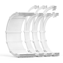 Psu Cable Extension Kit 30Cm Length With Cable Combs 1X24Pin/1X8Pin(4+4) Eps/2X8 - £30.53 GBP