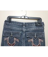 TRUE RELIGION Jeans Womens 28 (33x31) Joey Super T Blue Denim Pants Juni... - £22.60 GBP