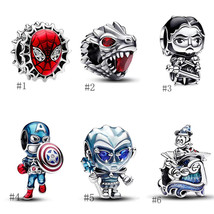 925 Sterling Silver Pandora Captain America Pendant, Meet Gift, Gift For... - $14.99