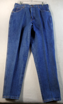 CHIC Mom Jeans Womens Size 18 Blue Denim 5-Pocket Design Logo Pull On Belt Loops - £22.17 GBP