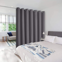 NICETOWN Closet Curtains Sound Blocking, Bedroom Privacy Room Divider Curtain Sc - £31.58 GBP
