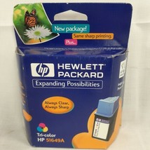 Hewlett Packard Tri Color HP 51649A Ink Cartridge New Old Stock Sealed Box - £12.29 GBP