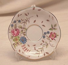 Taylor &amp; Kent Longton England Demitasse Saucer Bone China Floral - £13.44 GBP