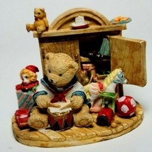 Leonardo  Bear Figurine with Toy Chest - $21.85