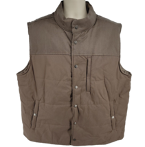 RedHead Brand Snap Button Men&#39;s Vest Size 2XL Brown Lined - £26.51 GBP