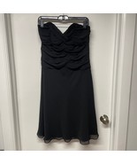 White House Black Market Strapless Structured Chiffon Dress Womens Size 10 - £29.49 GBP