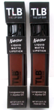 2X The Lip Bar TLB Vegan Lipstick Liquid Matte SAVAGE LM9 Sealed - $8.90