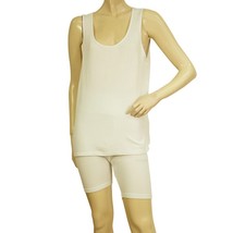 American Vintage White Rib Cotton Tank Top (M) Shorts Pants (S) Sport Set - $78.21