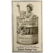 Glenwood Coffee Chas Lawrence 1897 Advertisement Victorian Java Mocha AD... - £11.85 GBP