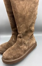 UGG Womens Boots 9.5 Brown Suede Tall Lace-Up Roseberry 5734 - $651.27 MXN