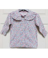 New Native American Ruffled Dress Shirt Girls Small Daffodil Flowers Abt... - $22.27
