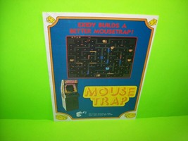 Mouse Trap Video Arcade Game Flyer Original 1981 Promo Artwork Exidy Version 2 - $27.00