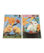 Vintage Whitman Frame-Tray Puzzle Easter Bunny &amp; Chicks 8&quot; x 11&quot; #4513A ... - $19.39
