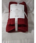 New, Halley Antic-Red 100% Cotton 2 Towels 2 Hand Towels 2 Wash Cloths - £39.75 GBP