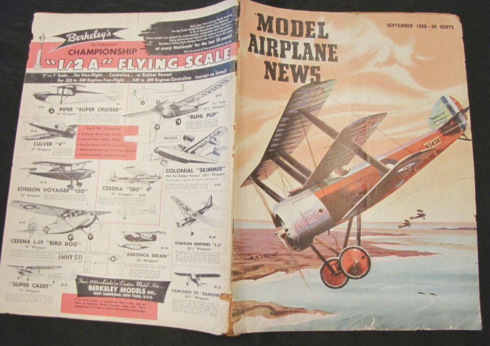 Primary image for 1956 VINTAGE MODEL AIRPLANE NEWS MODEL AIRPLANE MODEL MODELING MAGAZINE-
show...
