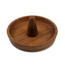 Traditional Solid Teak Ring Cone Jewelry Dish - $366.64 CAD