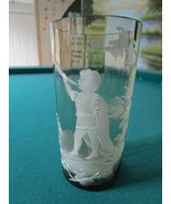 Mary Gregory Tumbler Amber Clear Crystal - €46,67 EUR
