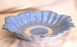Floral Blue Speckle Centerpiece Bowl - $29.69