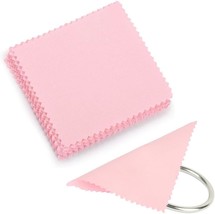 JFFX Jewelry Cleaning Cloth Pink Polishing Clean Cloth Individually Wrap... - $15.37