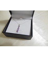 Department Store 18&quot; 925 SS Genuine Amethyst Pendant Necklace BX217 $100 - $913.70 MXN